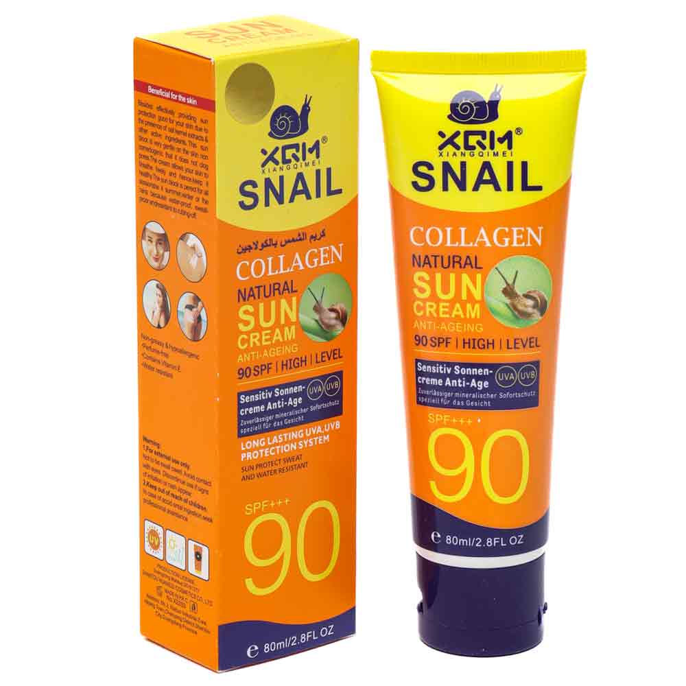 Xqm Snail Collagen Natural Sun Cream Spf Ml