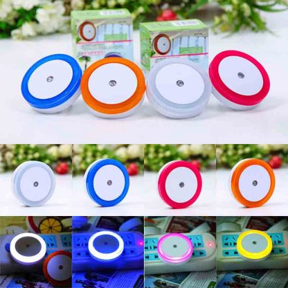 Home LED Induction Night Light Lighting-control Automatic Sensor Toilet Lamp square , heart , round shape as you choose