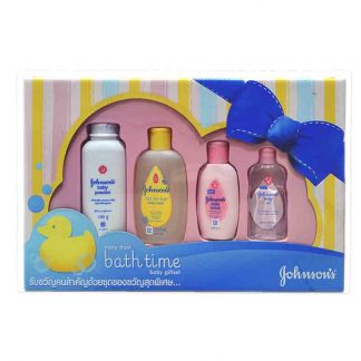 Johnson’s Bath Time Baby Gift Set 4 Pcs