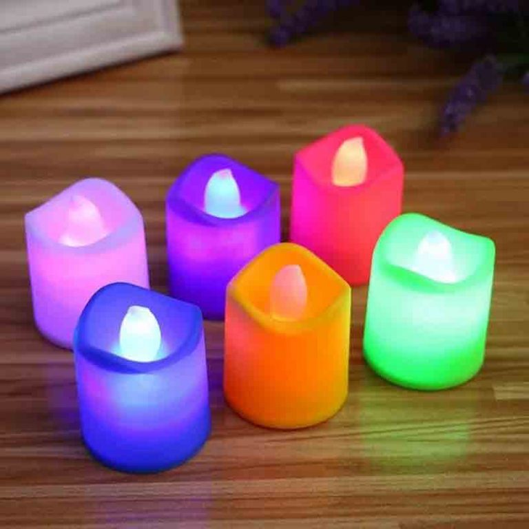 led light up scented candle