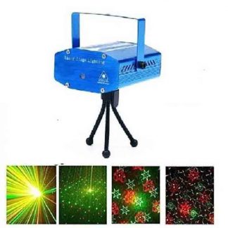 Mini Holographic LASER Star Projector Stage Multi Pattern Lighting Music and Auto-Mode