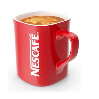 Nescafe Coffee Mug Red With White Nescafe Logo