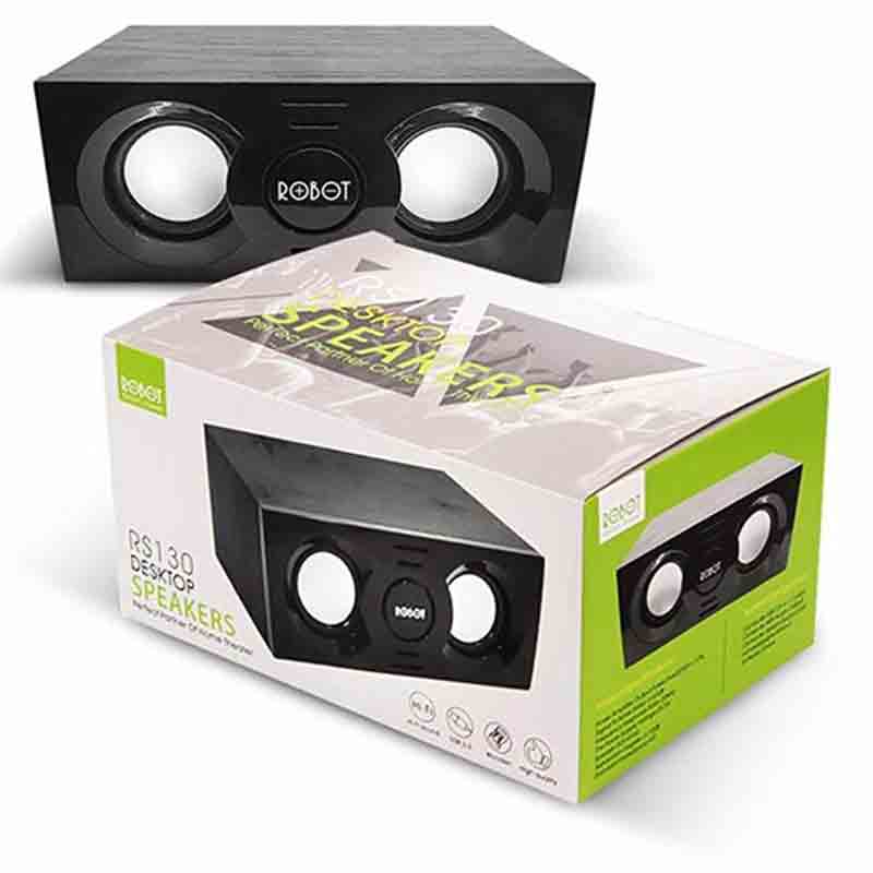 Speaker Robot RS130 Wooden Multimedia Desktop Speaker