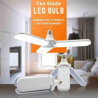 Blade fan with led bulb