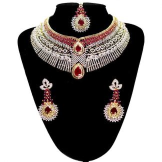 Exclusive AD Necklace with Earrings for Women