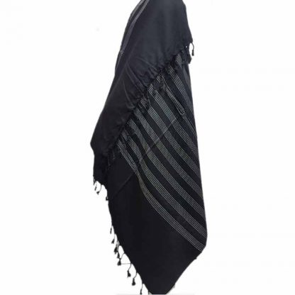 Handloom shawls for Men or Woman -Black Color