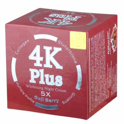 5X 4k Plus Whitening Night Cream Goji Berry (red) 20g