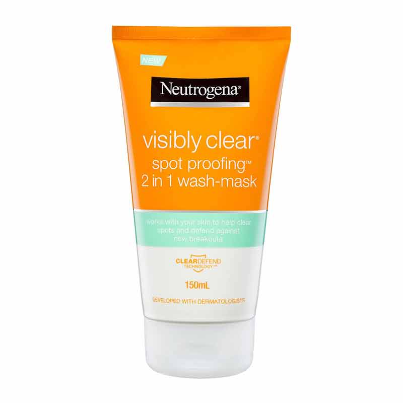 Neutrogena Visibly Clear Spot Proofing 2 In 1 Wash Mask 7845