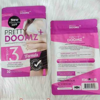 2X PRETTY DOOMZ PLUS Breast Enhancement Whitening Skin 60 Caps