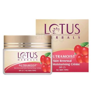 Lotus Herbals Nutramoist Skin Renewal Daily Moisturising Creme SPF 25 50ml