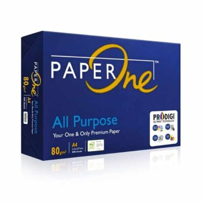 Product Type : Offset Paper Size : A4 GSM : 80 Brand : Paper One Contains : 500 Sheets