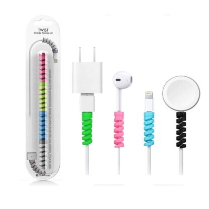 1pcs and 2pcs NEW Spiral Cable protector Data Line Silicone Bobbin winder Protective For iphone Android USB Charging earphone Case Cover