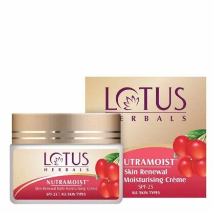 Lotus Herbals Skin Renewal Daily Moisturizing Creme with SPF 25 - 50gm