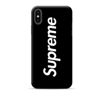 Iphone X / XS Tempered Glass Case with Instagram Supreme SUP Design Full Cover Shockproof Casing For Iphone X / XS