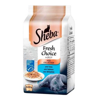 Purina Sheba Fresh Choise With Salmon Tuna Whitefish Cat Food