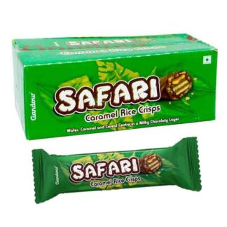 Safari Caramel Rice Crisps Wafer 24pcs -full box