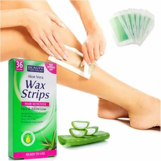 The moisturising Aloe Vera and Vitamin E strips are to be used for arms, legs, face and bikini line.
