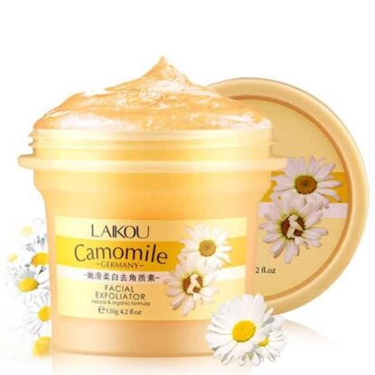 LAIKOU Camomile Natural Organic Facial Exfoliator Scrub Peeling Cream Face Gel Skin Care Body Scrub Cream 120g