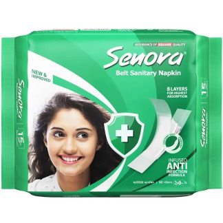 Senora Economy Pack Belt System Sanitary Napkins - 15 Pads
