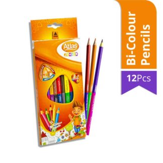 Atlas Junior Bi-Colour Pencils (12Pcs)
