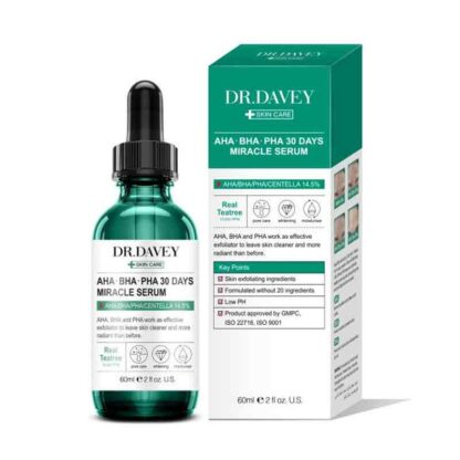 DR.DAVEY AHA BHA PHA Centella 14.5% Miracle Serum real teatree extract pore clearing 60ml