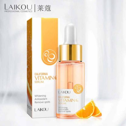 LAIKOU Vitamin C Serum VC California Whitening Antioxidant Remove Spots Orange Essence Brighten Skin Norish Smooth