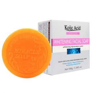 Deep Cleansing Whitening Rejuvenating Collagen Kojic Acid Soap -100g