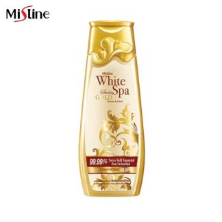 Mistine Body Lotion White Spa Swiss Gold Serum Lotion 99.99% Gold 200ml