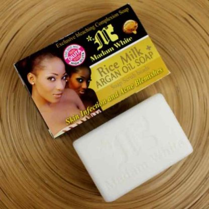 Madam White Rice Milk Argan Oil Soap -160gm
