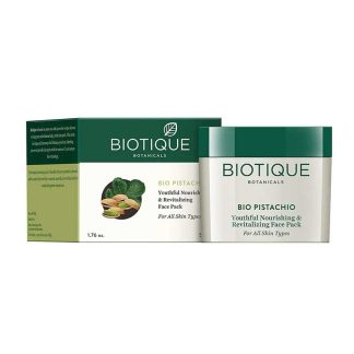 Biotique Bio Pistachio Youthful Nourishing And Revitalizing Face Pack For All Skin Types