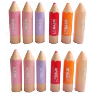 GLOWY Dream Crayons Adorable Lip Balm CHERRY, STRAWBERRY (Pack of: 6, 13.8 g)