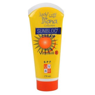 Lady Diana SPF UV 40 Sunblock Cream with Vitamin E, 170ml