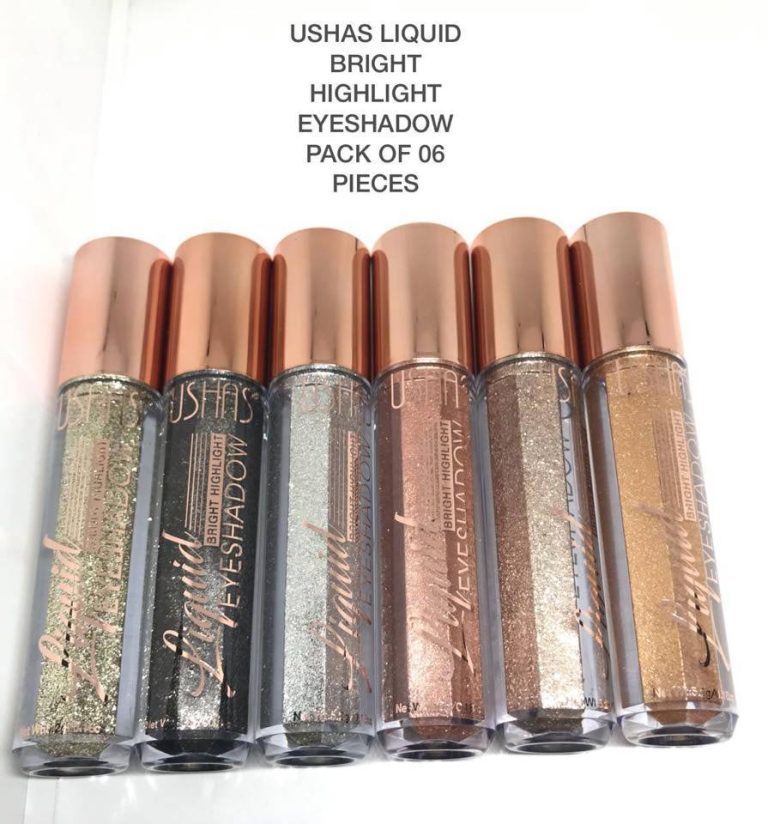 USHAS LIQUID BRIGHT HIGHLIGHT EYESHADOW PACK OF 06 PIECES