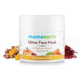 Mamaearth Ubtan Face Mask with Saffron and Turmeric for Skin Brightening and Tan Removal - 100g