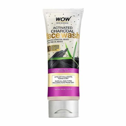 Wow Activated Charcoal Face Wash -100ml