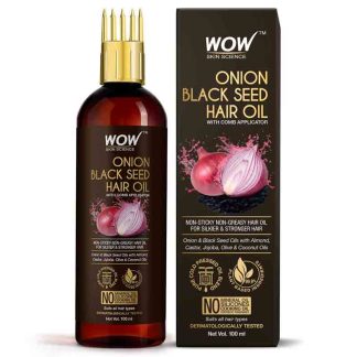 Wow Onion Black Seed Hair Oil with Comb Applicator -100ml