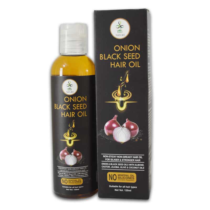 Bio Nature Onion Black Seed Hair Oil -120ml -