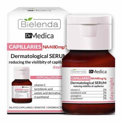Bielenda Dr Medica Capillary Skin Dermatologic Anti-Redness Face Serum Day/Night - 30 ml