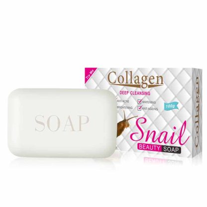 Collagen Snail Whitening Soap Skin Care Whitening Anti Aging Anti Acne Brightening Face Body Soap