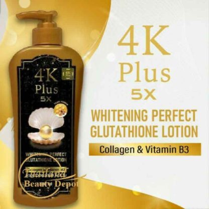 4K Plus 5X Body Whitening Perfect Glutathine Lotion -500ml