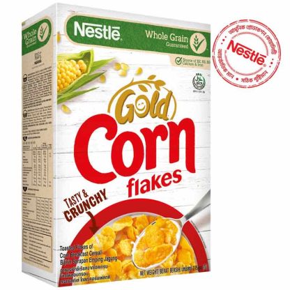 Nestle Gold Corn Flakes Breakfast Cereal Box 275 gm