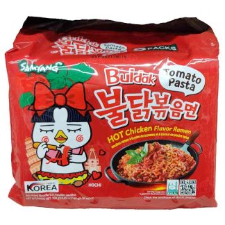 Samyang Buldak Tomato Pasta Hot Chicken Flavor Ramen -5pcs