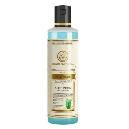Khadi Natural Aloevera Face Wash With Scrub -210ml