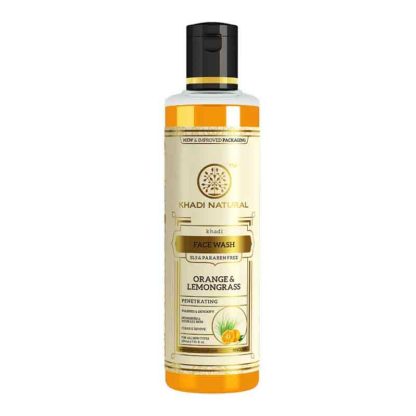 Khadi Natural Orange & Lemongrass Face Wash -210ml