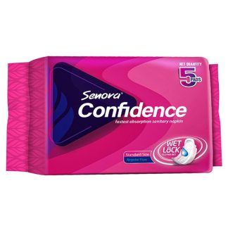 Senora Confidence Folded With Wings Sanitary Napkin ( Panty System ) - 5 Pads