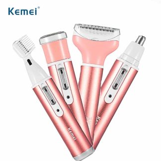 Kemei KM-6637 Multi-functional 4 in 1 Rechargeable Women Body Shaver