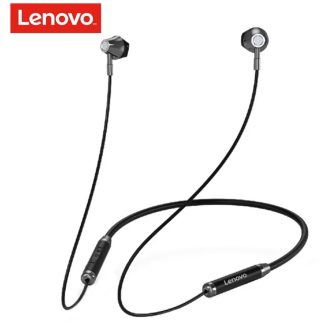 Lenovo HE06 Bluetooth 5.0 Magnetic Neckband Earphones – Black