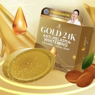 Precious Skin Gold 24K Anti-Melasma Whitening Collagen Facial Soap (50g)