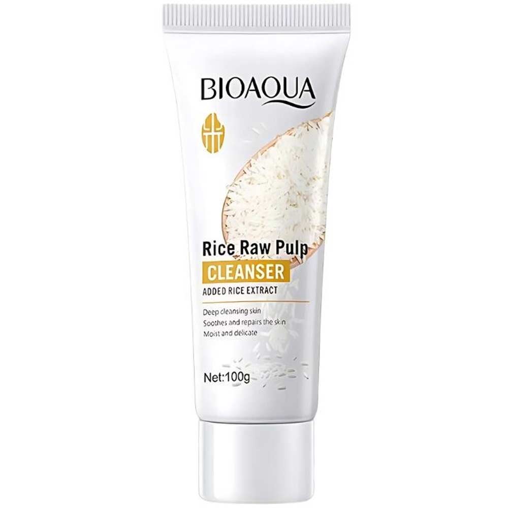 Bioaqua Rice Raw Pulp Facial Cleanser - 100gm