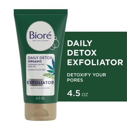 Biore Daily Detox with Cannabis Sativa Seed Oil Creamy Pore Exfoliator